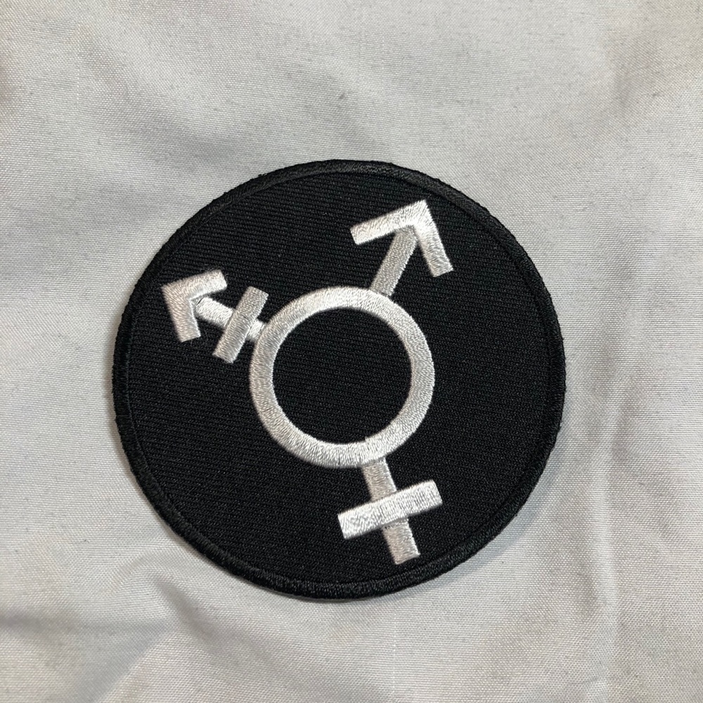 Iron-on patch transgender symbol